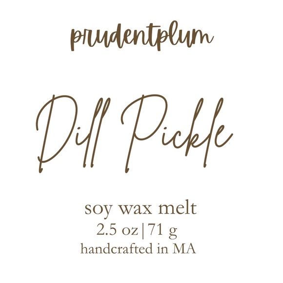 Dill Pickle Soy Wax Melt 2.5 oz | Melts For Wax Warmer Clamshell - Picture 2 of 3